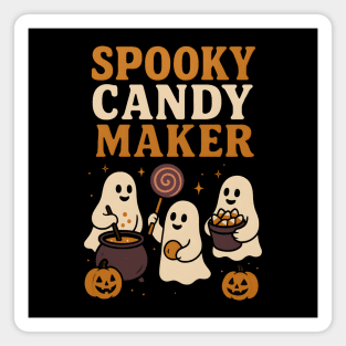 Spooky Candy Maker Ghost Halloween Shirt | Funny Trick or Treat Gift Magnet
